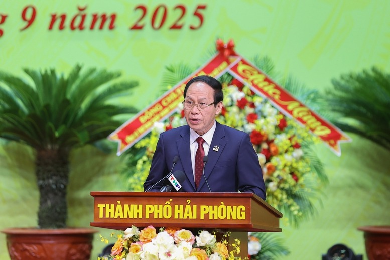 Thủ tướng Phạm Minh Chính dự và chỉ đạo Đại hội Đảng bộ thành phố Hải Phòng lần thứ I 3