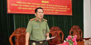 Đại tá Định Văn Nơi - Giám đốc Công an tỉnh An Giang được UBND tỉnh phân công làm Tổ trưởng Tổ công tác đặc biệt triệt xóa tín dụng đen (Ảnh: Quỳnh Như).