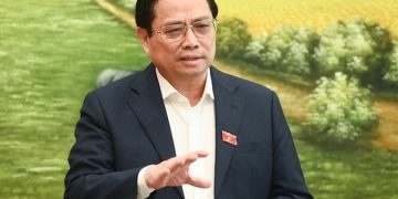 Thủ tướng Phạm Minh Chính phát biểu tại tổ về Dự thảo Luật Phòng chống rửa tiền (sửa đổi).