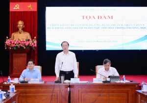 Huy động nguồn lực triển khai chuyển đổi số, dạy học tiếng Anh trong nhà trường 24